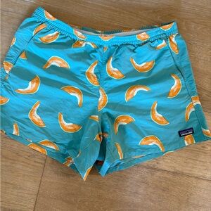 Patagonia Women's Barely Baggies - Teal and Orange